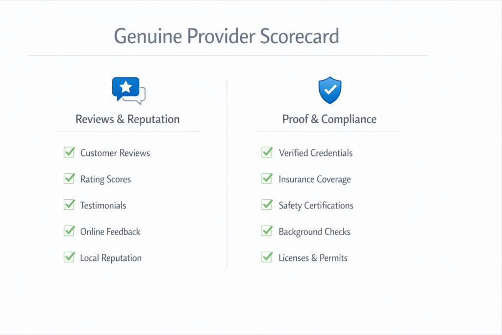 Scorecard to evaluate certified translation reviews and provider credibility