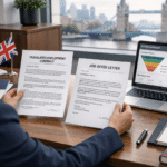 Employment contract translation UK documents reviewed by an HR manager for a UK job