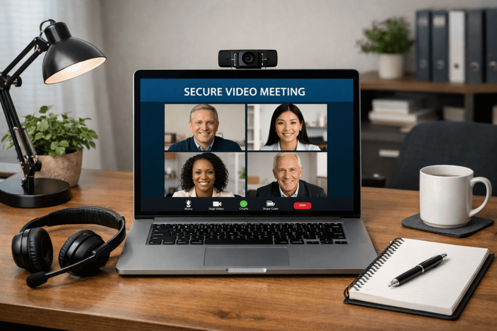 Remote workspace prepared for a smooth video interpreter session