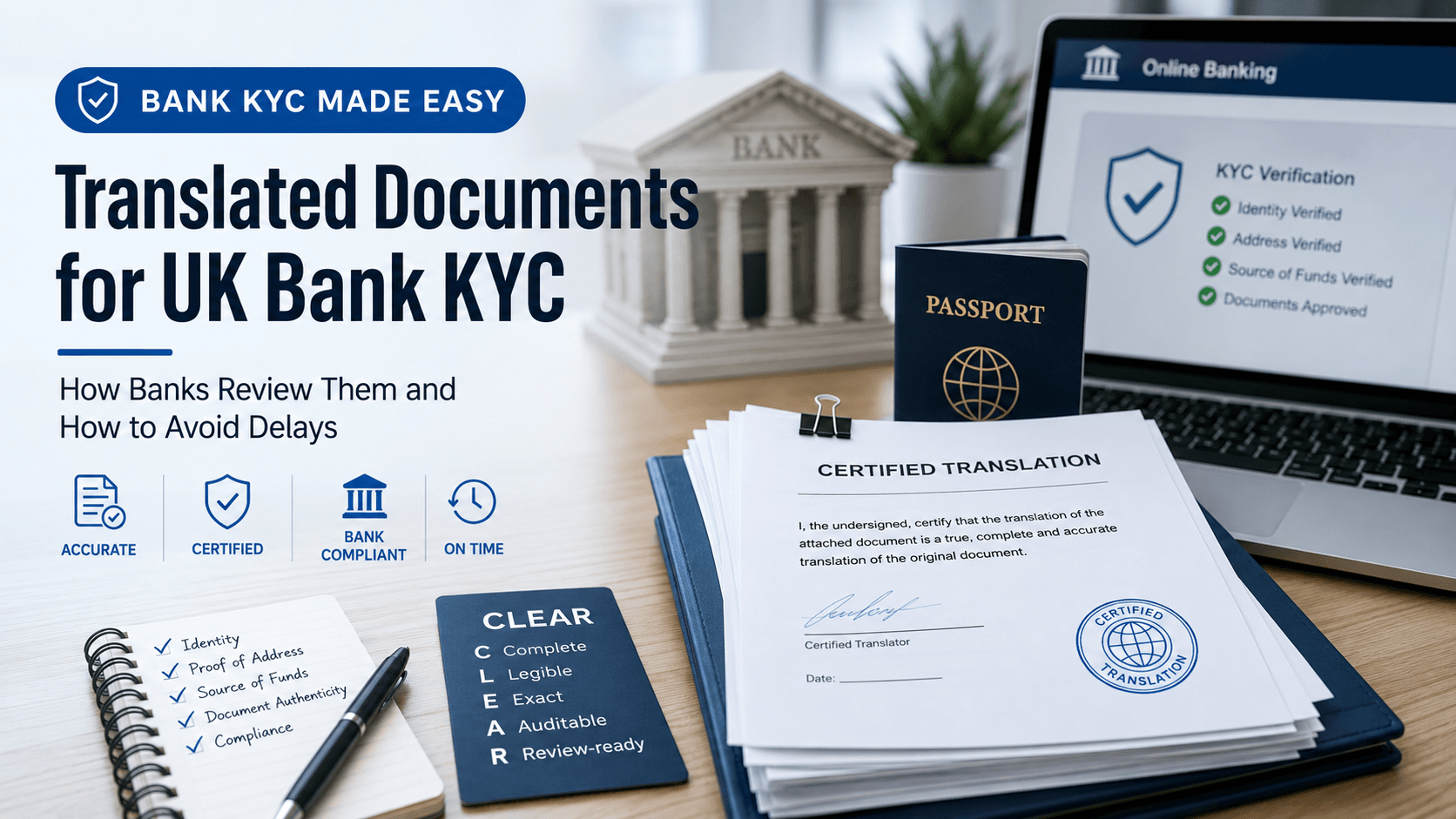 How UK Banks Review Translated Documents (KYC-Friendly Tips)