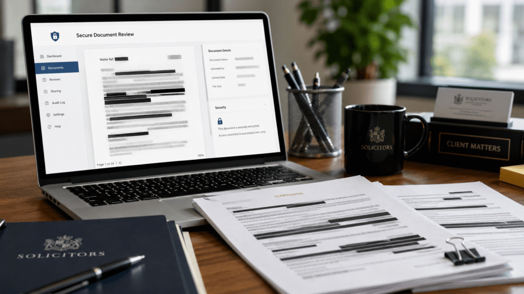 Confidential translation workflow for sensitive law firm correspondence